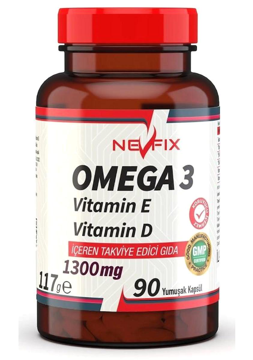Nevfix Yumuşak Omega 3 Kapsül 1300 mg 90 Adet
