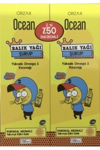 Ocean Portakallı Omega 3 Şurup 2x150 ml 2 Adet