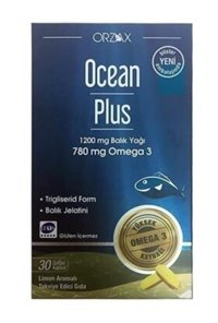 Orzax Ocean Plus Omega 3 Kapsül 1200 mg 30 Adet