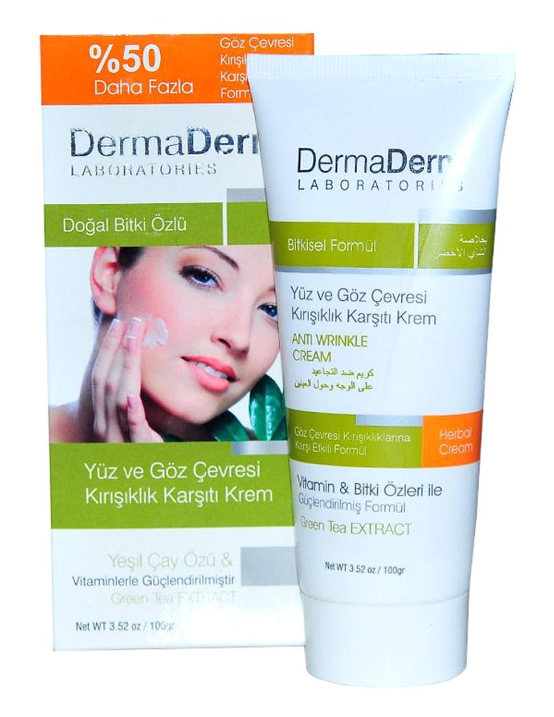 Dermaderm Anti Wrinkle Tüm Ciltler için Göz Çevresi Krem Tüp 100 gr