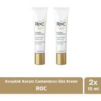 Roc Kırışıklık Karşıtı Tüm Ciltler için Göz Çevresi Krem Tüp 2x15 ml