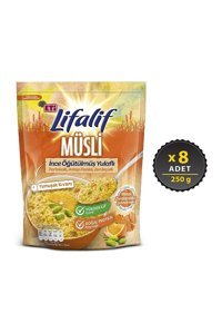 Eti Lifalif Portakallı Antep Fıstıklı Müsli 8x250 gr