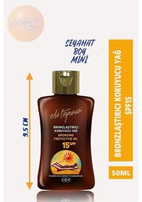 Eda Taşpınar Yoğun 15 Faktör Tüm Vücut İçin Güneşsiz Bronzlarştırıcı Yağ 50 ml