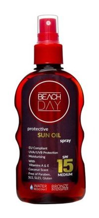 Beach Day Yoğun 15 Faktör Tüm Vücut İçin Bronzlaştırıcı Yağ 150 ml