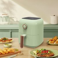 Lebeigo Skd-G0121 Airfryer 2.9 lt Tek Hazneli Yağsız Sıcak Hava Fritözü Açık Yeşil
