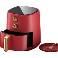 Lebeigo Airfryer 7.5 lt Tek Hazneli Sıcak Hava Fritözü Kırmızı