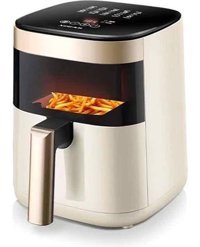 Lebeigo Airfryer 5.9 lt Tek Hazneli Yağsız Sıcak Hava Fritözü Beyaz