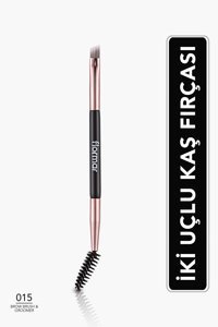 Flormar Brow Brush & Groomer 015 Çift Taraflı Kaş Boyama ve Tarama Fırçası