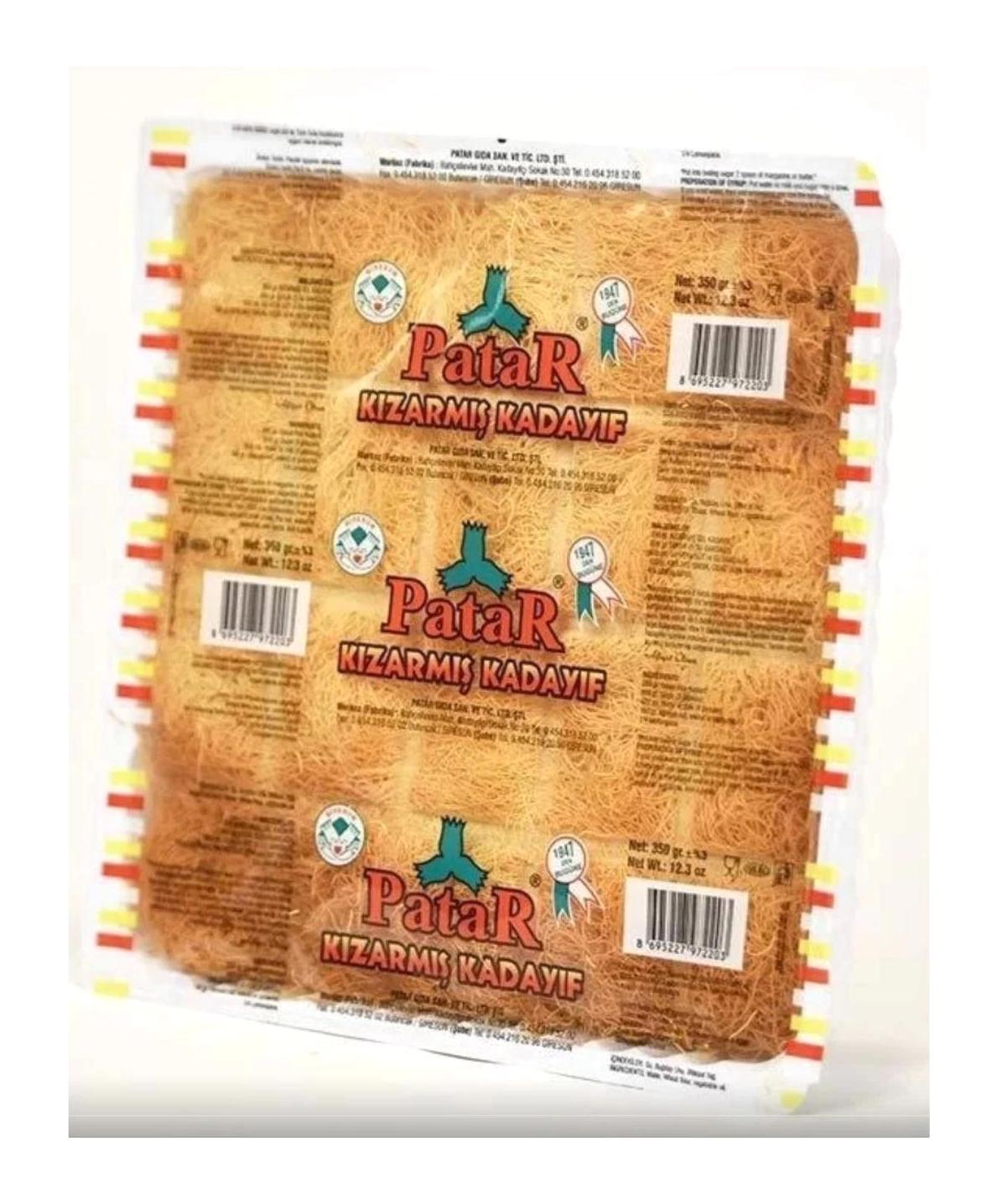 Patar Kare Kızarmış Tel Kadayıf 350 gr