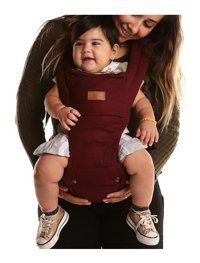 Baby Plus Star 18 kg Kapasiteli Oturaklı Her Yöne Yenidoğan Kanguru Bordo