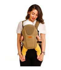 Baby Plus Flory 12 kg Kapasiteli Oturaklı Her Yöne Yenidoğan Kanguru Khaki