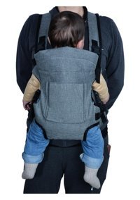 My Gepetto Bag 13 kg Kapasiteli Oturaklı Her Yöne Yenidoğan Kanguru Gri