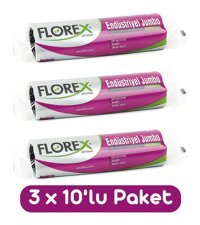 Florex Jumbo Boy 80x110 cm 3x10 Adet Çöp Poşeti