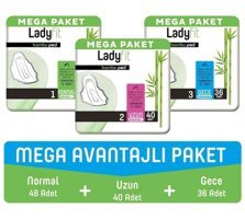 Ladyfit Bambu İnce 124'lü Hijyenik Ped 3 Adet