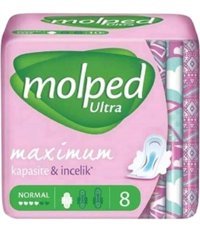 Molped Ultra Hijyenik İnce 8'li Hijyenik Ped 1 Adet