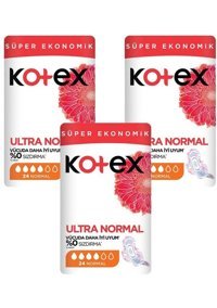Kotex İnce 24'lü Hijyenik Ped 3 Adet