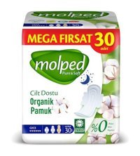 Molped Pure&Soft Organik İnce Antialerjik 30'lu Hijyenik Ped 1 Adet