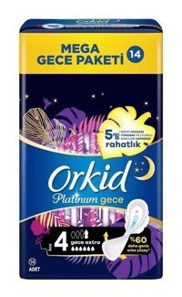Orkid Platinum İnce 14'lü Hijyenik Ped 1 Adet