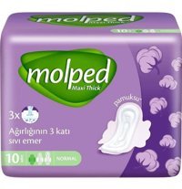 Molped Maxi Thick İnce 10'lu Hijyenik Ped 1 Adet