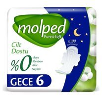 Molped Pure & Soft İnce 6'lı Hijyenik Ped 1 Adet