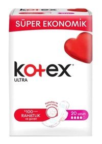 Kotex Ultra Organik İnce 20'li Hijyenik Ped 1 Adet