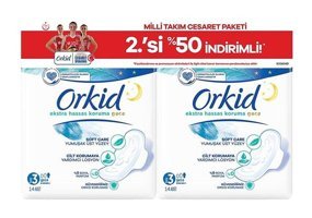 Orkid Ekstra Hassas Cesaret İnce 14'lü Hijyenik Ped 2 Adet