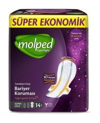 Molped Super Night İnce 14'lü Hijyenik Ped 1 Adet