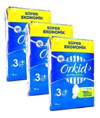 Orkid Ultra İnce 18'li Hijyenik Ped 3 Adet
