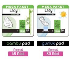 Ladyfit Bambu İnce 64'lü Hijyenik Ped 2 Adet