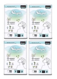 Sleepy Bio Natural Premium Plus Organik İnce Antialerjik 18'li Hijyenik Ped 4 Adet