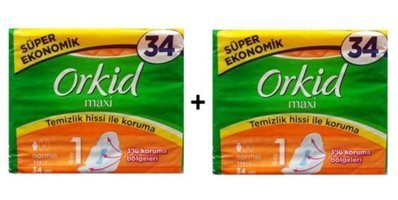 Orkid Maxi İnce 34'lü Hijyenik Ped 2 Adet