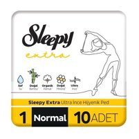 Sleepy Extra Organik Ultra İnce Antialerjik 10'lu Hijyenik Ped 1 Adet