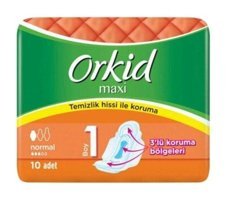 Orkid Maxi İnce 10'lu Hijyenik Ped 1 Adet