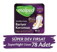 Molped Super Night İnce 26'lı Hijyenik Ped 3 Adet