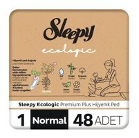 Sleepy Ecologic Premium Plus Organik İnce Antialerjik 48'li Hijyenik Ped 1 Adet