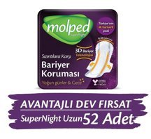 Molped Super Night İnce 18'li Hijyenik Ped 3 Adet