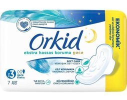 Orkid Ekstra Hassas Koruma İnce 7'li Hijyenik Ped 1 Adet