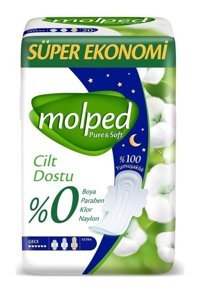 Molped Pure & Soft Organik İnce 16'lı Hijyenik Ped 1 Adet