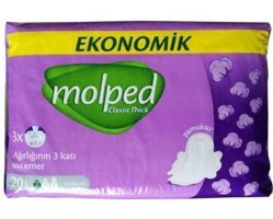 Molped Classic Thick Kalın 20'li Hijyenik Ped 1 Adet