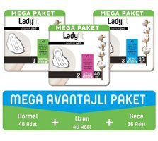 Ladyfit Pamuk İnce 124'lü Hijyenik Ped 3 Adet