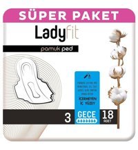 Ladyfit Pamuk İnce 18'li Hijyenik Ped 1 Adet