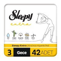 Sleepy Extra Organik Ultra İnce Antialerjik 42'li Hijyenik Ped 1 Adet
