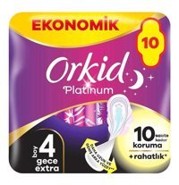 Orkid Platinum İnce 10'lu Hijyenik Ped 1 Adet