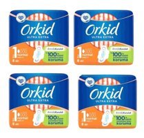 Orkid Ultra İnce 8'li Hijyenik Ped 4 Adet