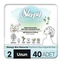 Sleepy Bio Natural Premium Plus Organik İnce Antialerjik 40'lı Hijyenik Ped 1 Adet