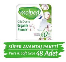 Molped Pure&Soft Organik İnce Antialerjik 16'lı Hijyenik Ped 3 Adet