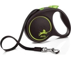 Flexi Black Design 5 m Makaralı Boyun Köpek Tasması Yeşil