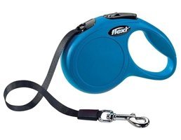 Flexi New Classic 5 m Makaralı Boyun Köpek Tasması Mavi