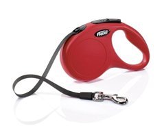 Flexi New Classic 5 m Makaralı Boyun Köpek Tasması Kırmızı