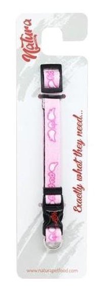 Natura 20-30 cm Ayarlanabilir Boyun Köpek Tasması Pembe